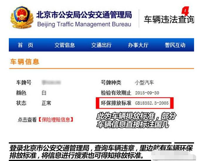 怎么查询车辆排放标准