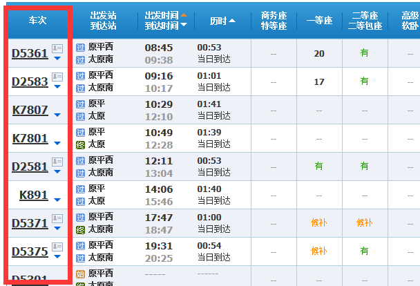 原平到太原坐火车要多久