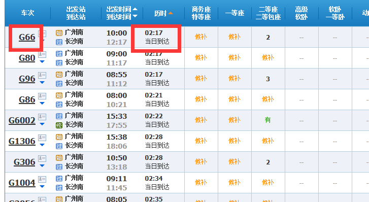 广州到长沙高铁要多久