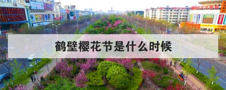 鹤壁樱花节是什么时候