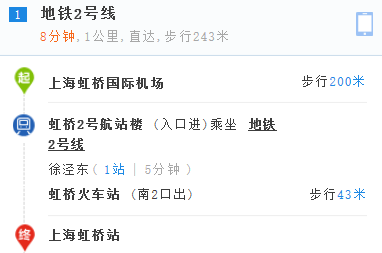 上海虹桥机场到虹桥火车站有多远