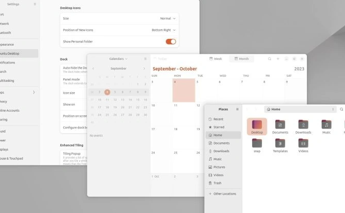 Ubuntu 23.10 每日构建版已启用 GNOME 45 桌面环境